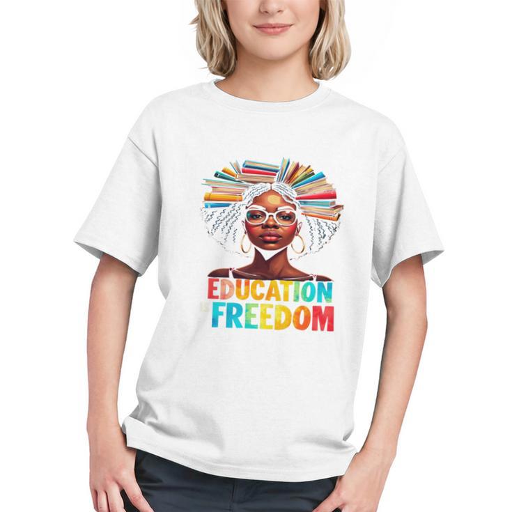 Education Is Freedom Afro Books Graphic Youth