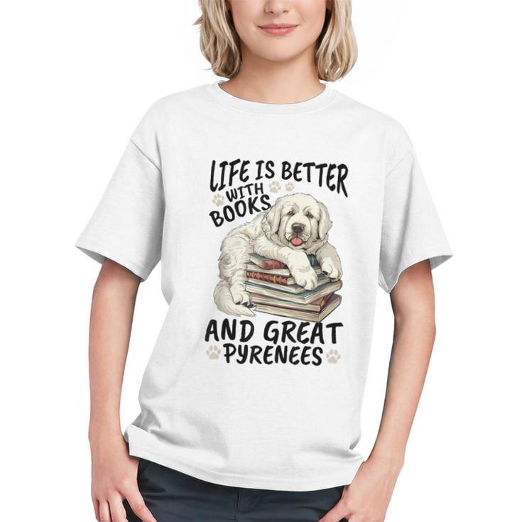 Great Pyrenees Dog Breed Life Is Better With Books And Great Graphic Youth