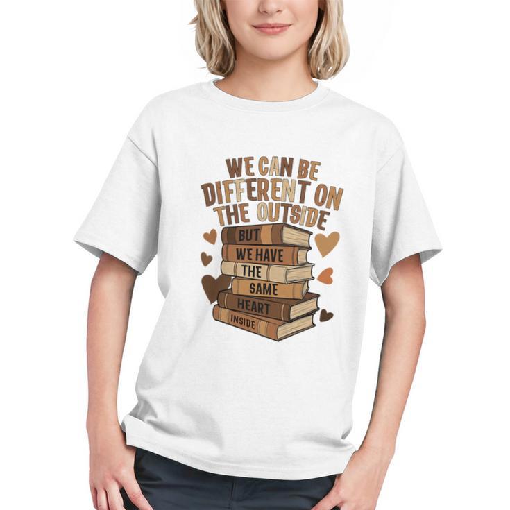 We Have The Same Heart History Month Book Lover Women Premium Tri-Blend Graphic Youth