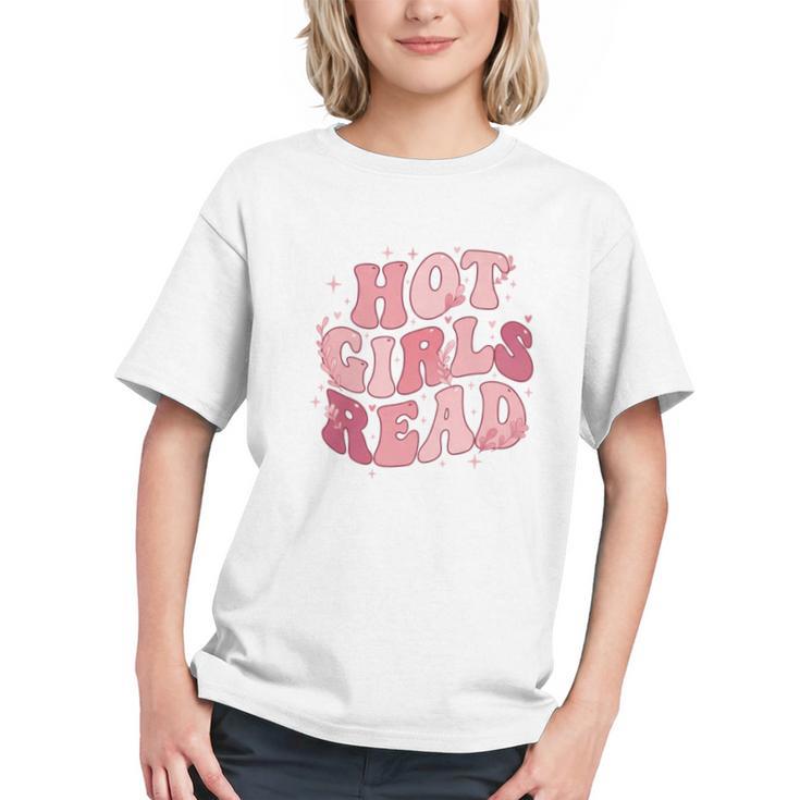 Hot Girls Read Cute Book Lover Reading Club Graphic Youth