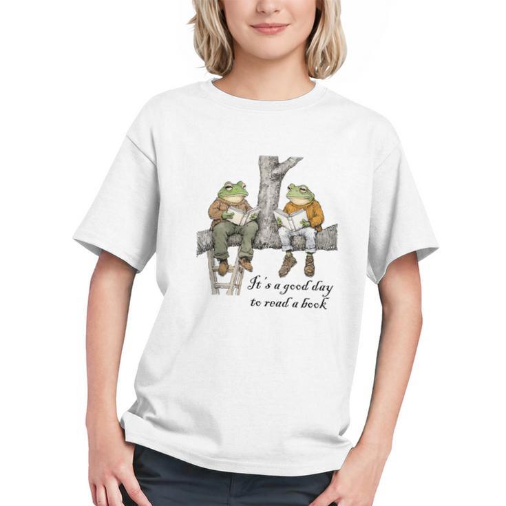 It's A Good Day To Read A Book Frog Toad Graphic Youth