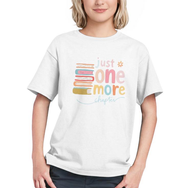 Just One More Chapter Artistic Pastel Book Lover Vibe Graphic Youth