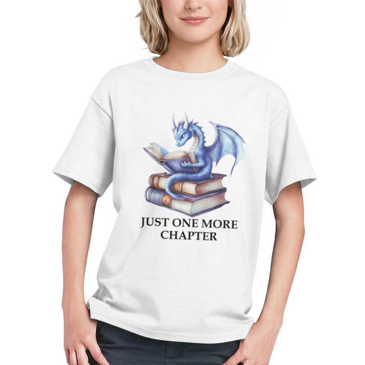 Just One More Chapter Book Dragon Reading Book Lover Bookish Graphic Youth