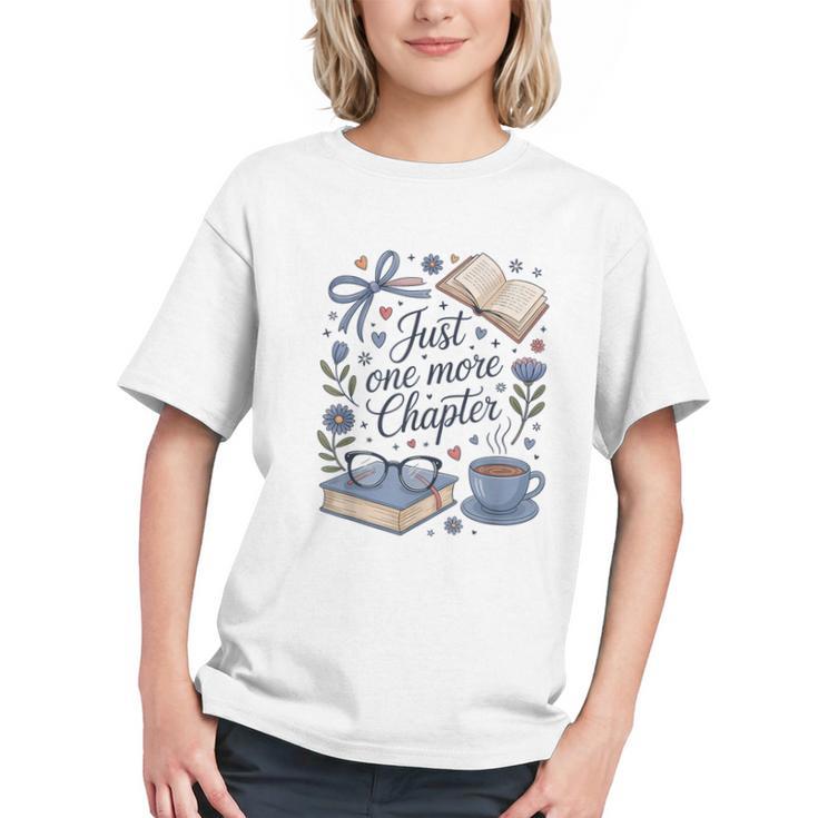 Just One More Chapter Book Lover Reading Quote Graphic Youth