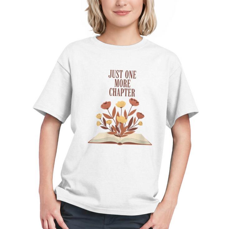 Just One More Chapter Book Lovers Floral Graphic Youth