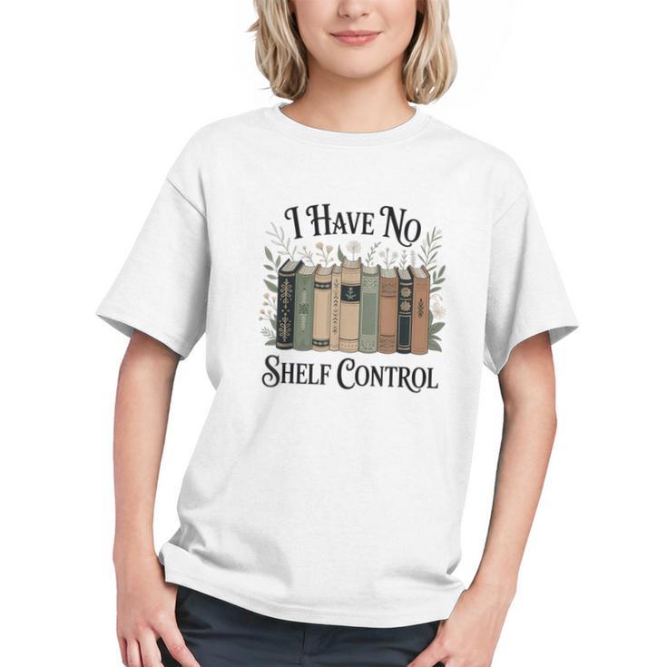 I Have No Shelf Control Book Lover Pun Reader Humor Graphic Youth