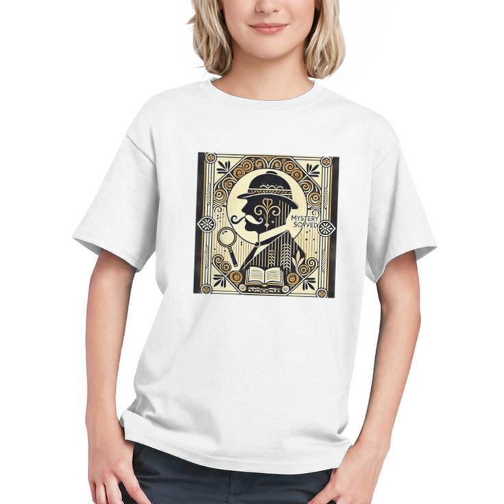 Poirot Mystery Books Vintage Detective Premium Tri-Blend Graphic Youth