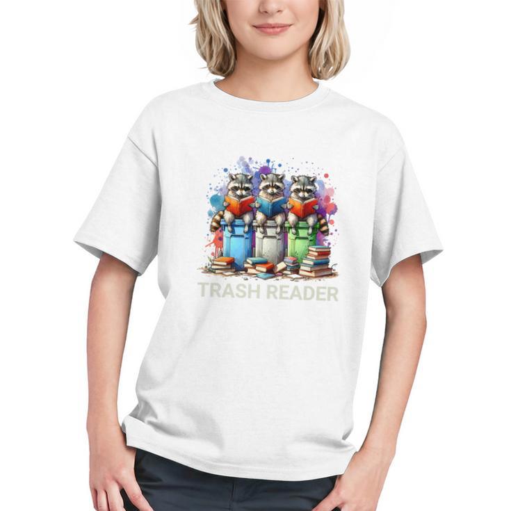 Racoons Trash Reader Book Lover Romantic Novels Premium Graphic Youth