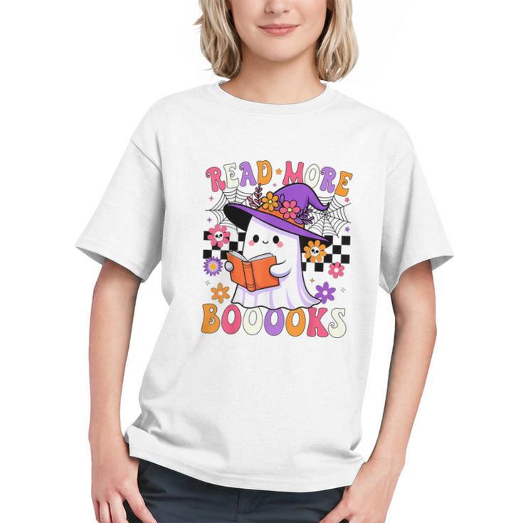 Read More Books Ghost Reading Book Teacher Halloween Graphic Youth