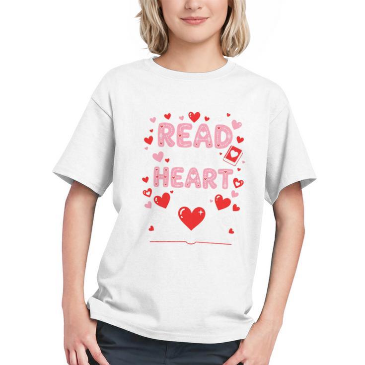 Read Your Heart Out Valentine Reading Book Lover Teacher Premium Tri-Blend Graphic Youth