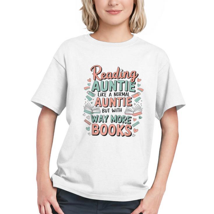 Reading Auntie Book Lover For Bookworm Aunt Graphic Youth