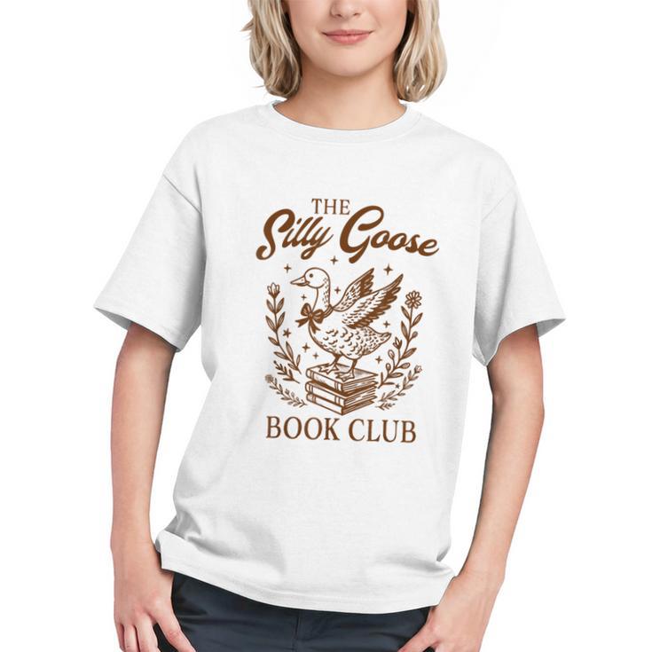 Reading Book Lover Bookish Librarian Silly Goose Book Club Graphic Youth