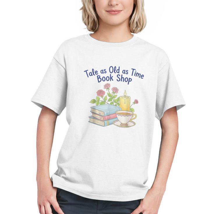 Tale As Old As Time Floral Bookshop Romantic Graphic Youth