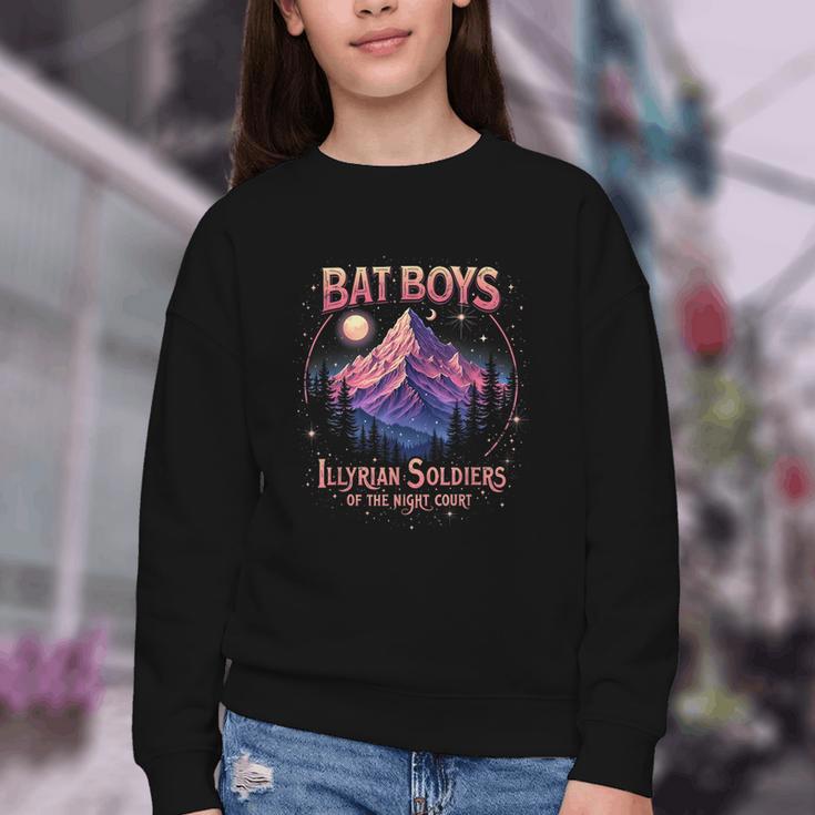 Bat Boys Night Court Mountain Nesta Bookworm ACOSF Bookish Youth Crewneck Sweatshirt Bat Boys Night Court Mountain Nesta Bookworm ACOSF Bookish Youth Crewneck Sweatshirt
