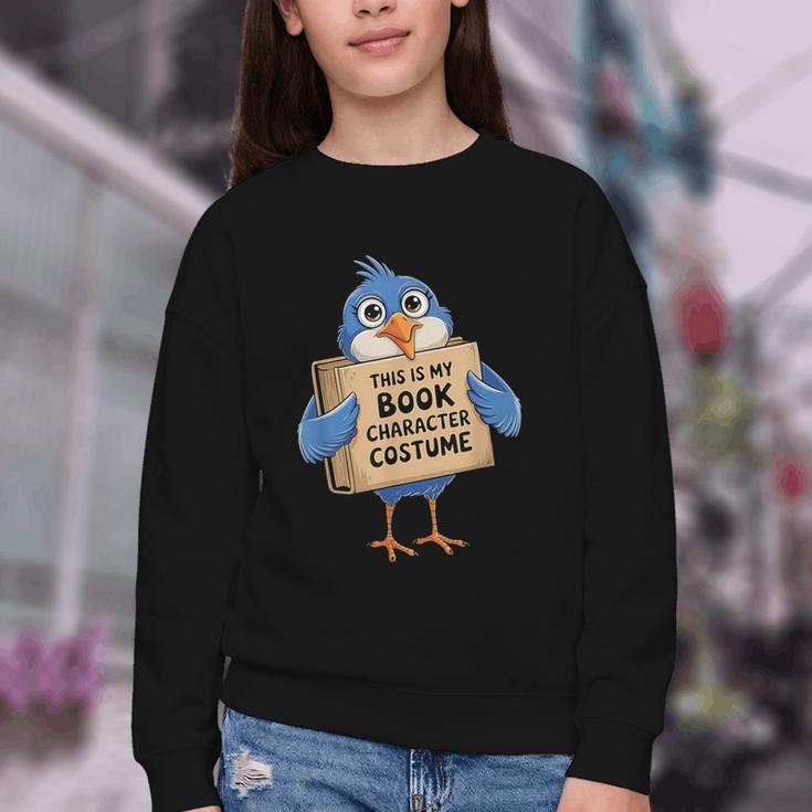 This Is My Book Character Costume Pigeon Kids Reading Youth Crewneck Sweatshirt This Is My Book Character Costume Pigeon Kids Reading Youth Crewneck Sweatshirt