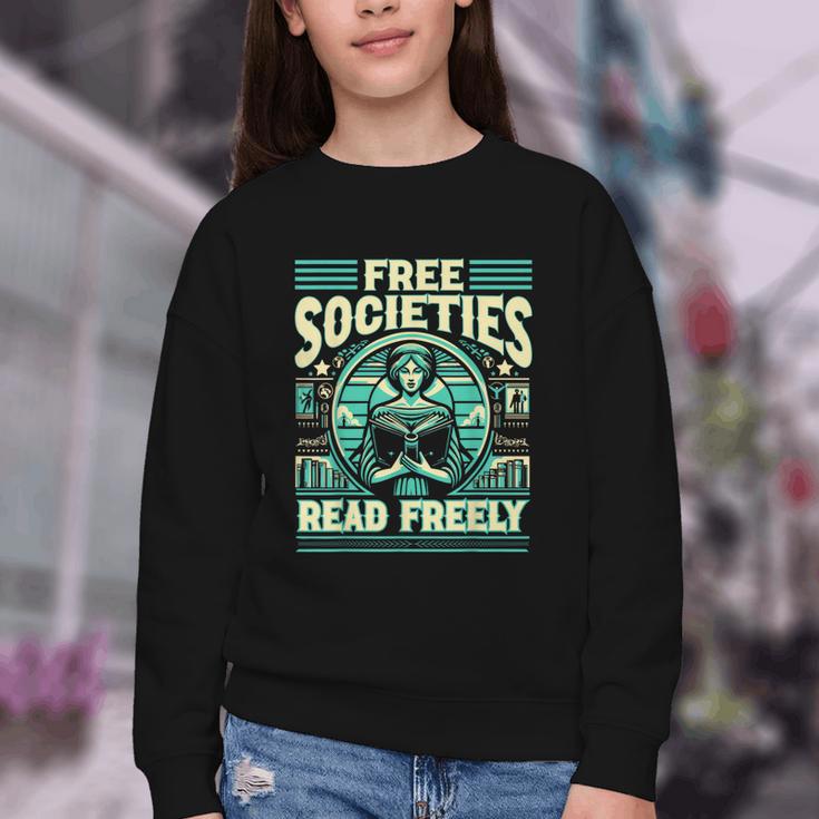 Book Lover Banned Books Reading Banned Books Youth Crewneck Sweatshirt