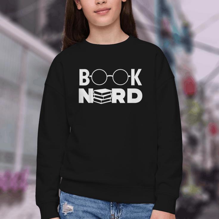 Book Nerd Book Club Bookworm Reading Lover Humor Youth Crewneck Sweatshirt
