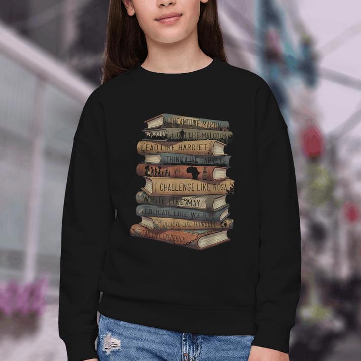 Celebrating History Month Floral Books Teacher Youth Crewneck Sweatshirt Celebrating History Month Floral Books Teacher Youth Crewneck Sweatshirt