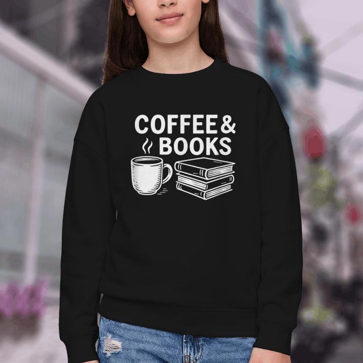 Coffee & Books Youth Crewneck Sweatshirt