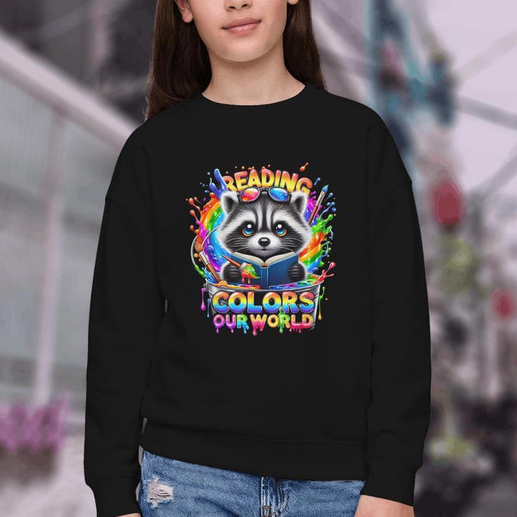 Color Our World 2026 Reading Book Youth Crewneck Sweatshirt