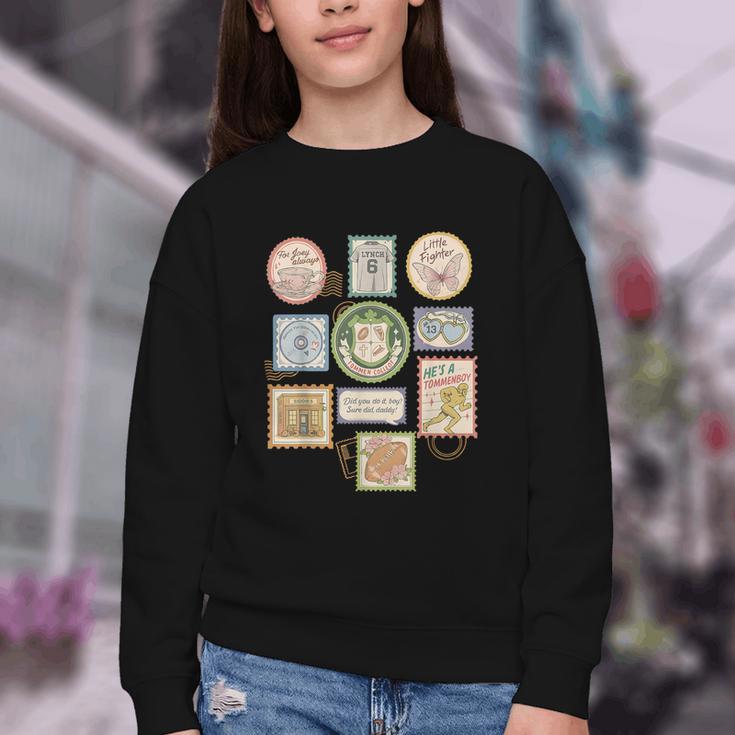 Coquette Boys Of Tommen Books Stamp Tommen College Tees Youth Crewneck Sweatshirt Coquette Boys Of Tommen Books Stamp Tommen College Tees Youth Crewneck Sweatshirt