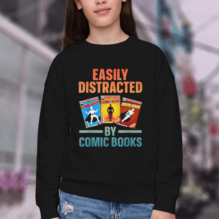 Cute Comic Book For Men Women Comic Book Collector Youth Crewneck Sweatshirt