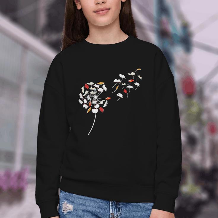 Dandelion Books Book Lover Reading Bookworm Reader Youth Crewneck Sweatshirt