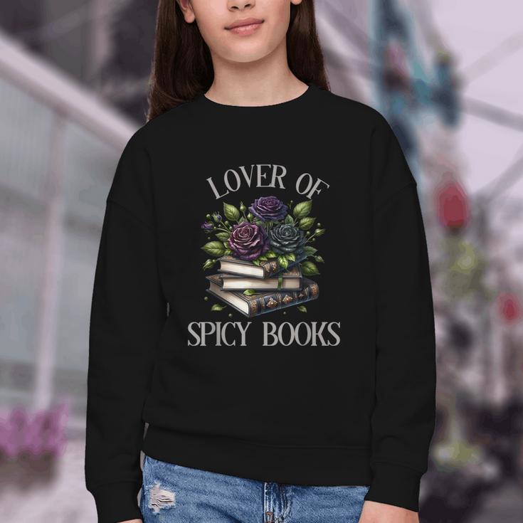 Dark Romance Book Lover Spicy Books Bookish Merch Morally Youth Crewneck Sweatshirt