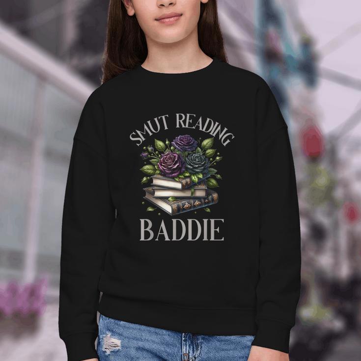 Dark Romance Reader Smutt Book Merch Spicy Books Smut Baddie Youth Crewneck Sweatshirt
