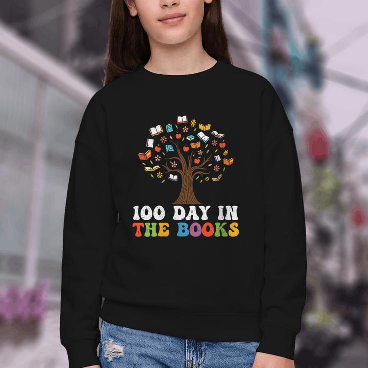 Happy 100 Days In The Books Reading Celebration Graphic Tees Youth Crewneck Sweatshirt Happy 100 Days In The Books Reading Celebration Graphic Tees Youth Crewneck Sweatshirt