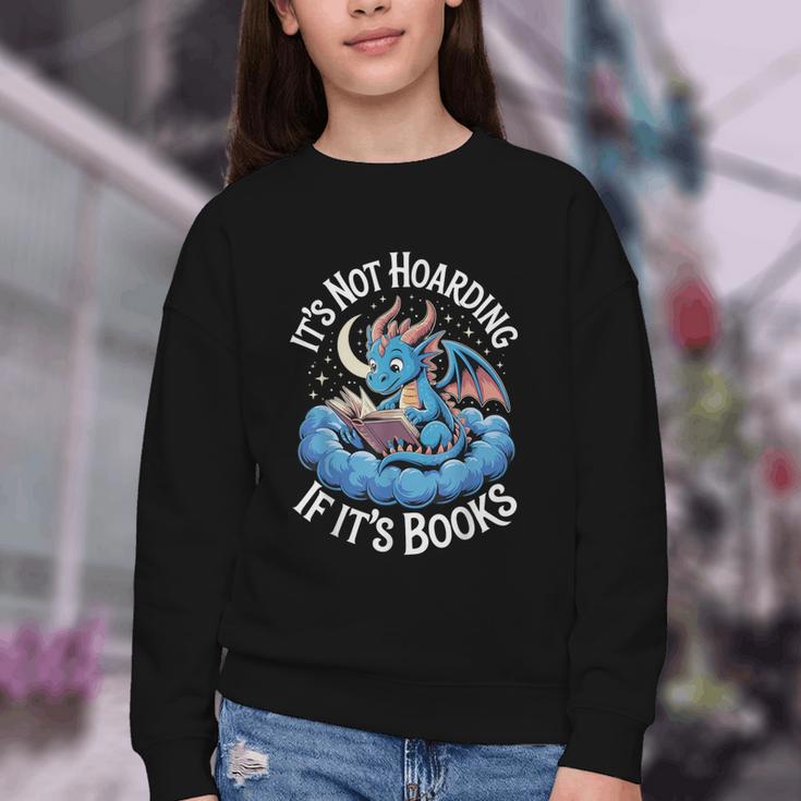 It's Not Hoarding If It's Books Youth Crewneck Sweatshirt