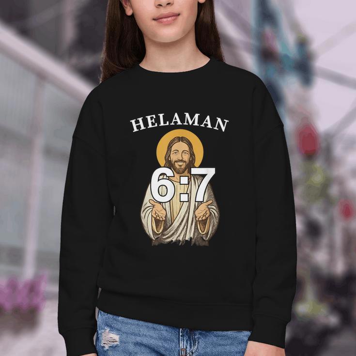 LDS Book Of Mormon Meme Helaman 6 Youth Crewneck Sweatshirt LDS Book Of Mormon Meme Helaman 6 Youth Crewneck Sweatshirt