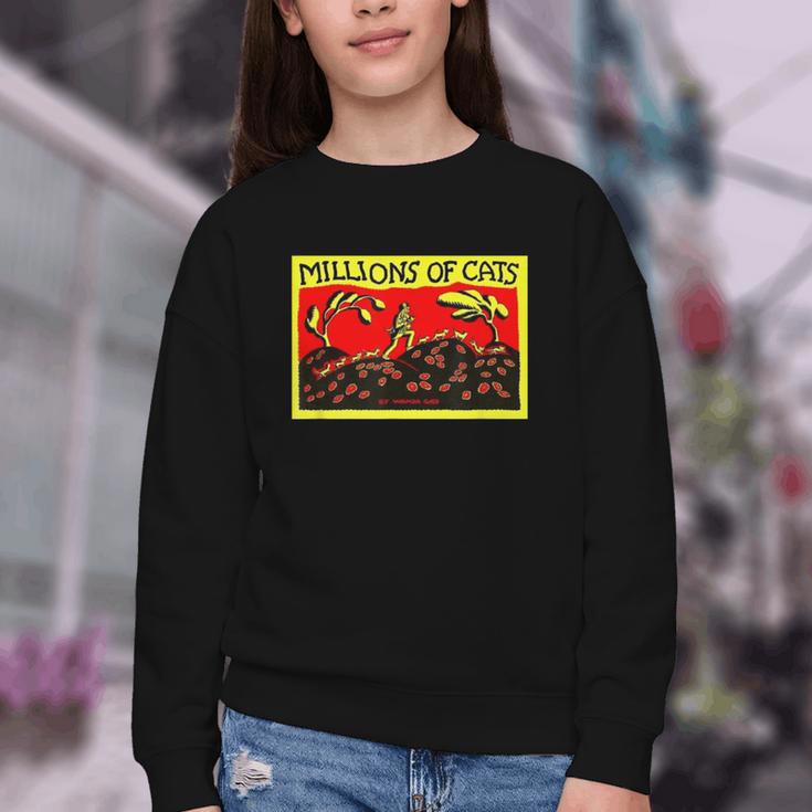 Millions Of Cats Book Cover Youth Crewneck Sweatshirt