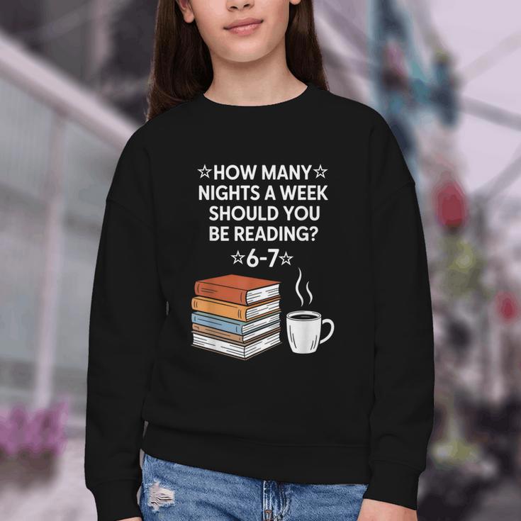 Reading 6-7 Six Seven Meme English Teacher Book Lover Youth Crewneck Sweatshirt Reading 6-7 Six Seven Meme English Teacher Book Lover Youth Crewneck Sweatshirt