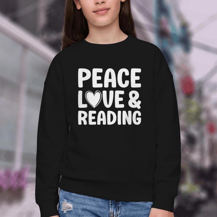 Reading I Love Books And Reading Youth Crewneck Sweatshirt