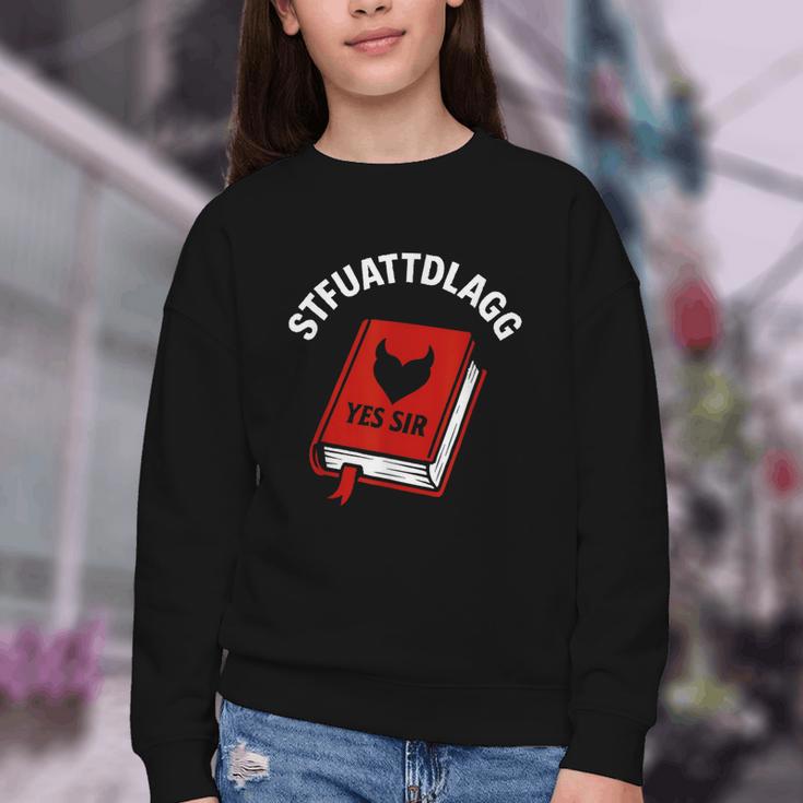 Sexy STFUATTDLAGG Yes Sir Reading Spicy Good Book Love Heart Youth Crewneck Sweatshirt Sexy STFUATTDLAGG Yes Sir Reading Spicy Good Book Love Heart Youth Crewneck Sweatshirt