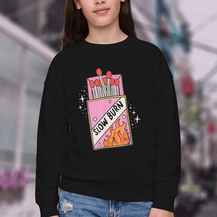 Slow Burn Book Trope Worth The Wait Love Takes Time Youth Crewneck Sweatshirt