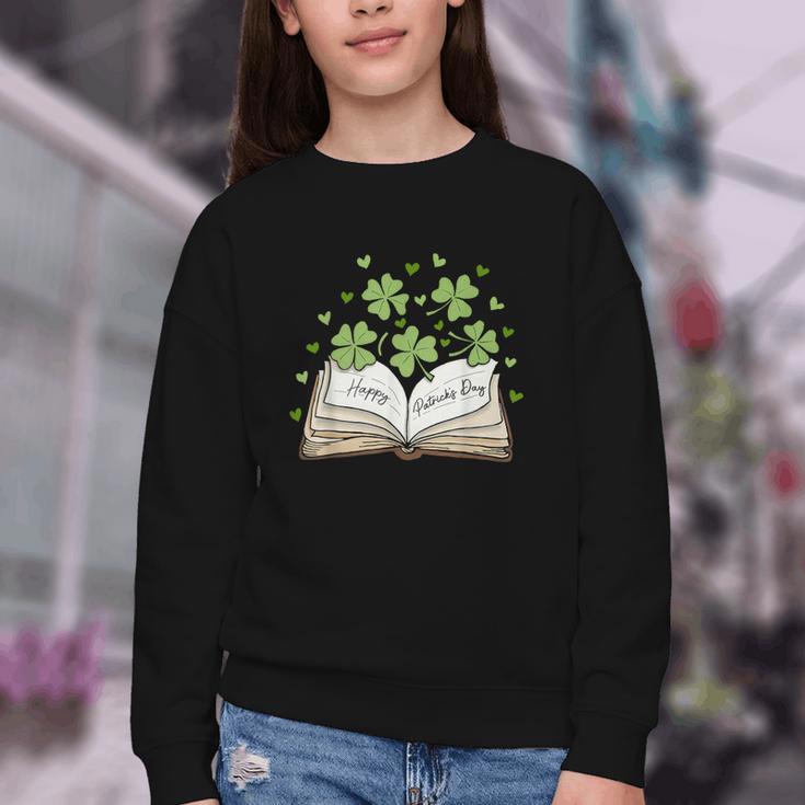 St Patricks Day Book Lover Librarian Reading Saint Pattys Youth Crewneck Sweatshirt St Patricks Day Book Lover Librarian Reading Saint Pattys Youth Crewneck Sweatshirt