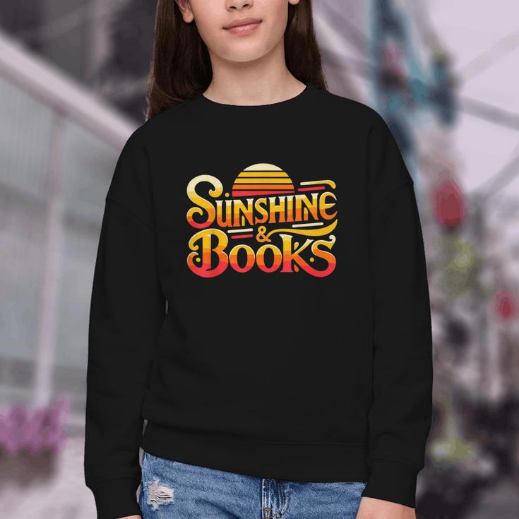 Sunshine & Books For Bookworm Summer Reading Youth Crewneck Sweatshirt