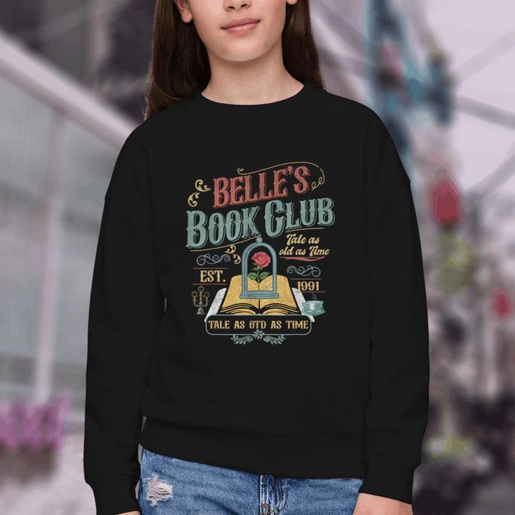 Tale Book Club Est 1991 Tale As Old As Time Youth Crewneck Sweatshirt