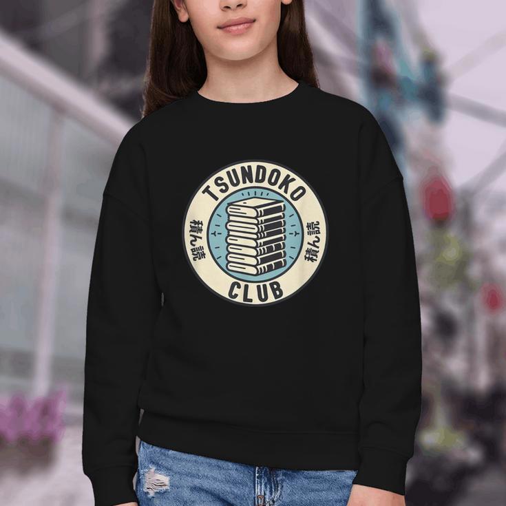 Tsundoku Club Book Lovers Bibliophile Booktok Reading Youth Crewneck Sweatshirt
