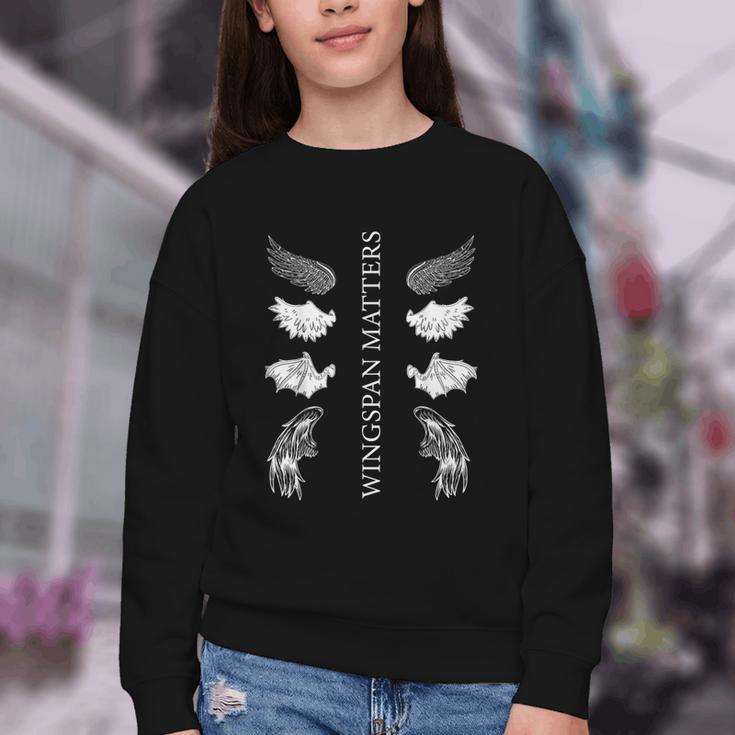 Wingspan Matters For Book Lover Youth Crewneck Sweatshirt Wingspan Matters For Book Lover Youth Crewneck Sweatshirt