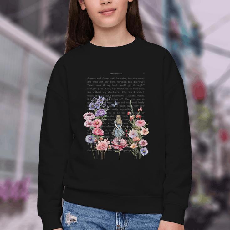 Wonderland Garden & Vintage Textbook Youth Crewneck Sweatshirt