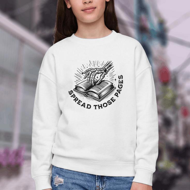 2 SIDES I Look Better Bent Over A Book Saying Quote Youth Crewneck Sweatshirt 2 SIDES I Look Better Bent Over A Book Saying Quote Youth Crewneck Sweatshirt