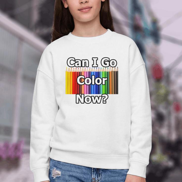 Adult Coloring Book Can I Go Color Now Women Men Adults Premium Tri-Blend Youth Crewneck Sweatshirt