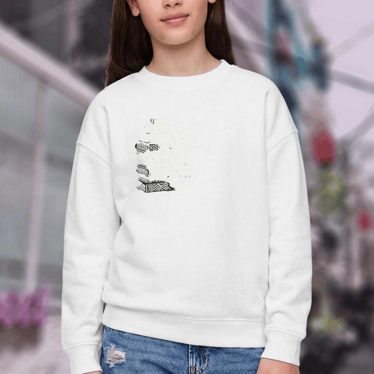Boho Book Just A Girl Who Loves Books And Coffee Youth Crewneck Sweatshirt