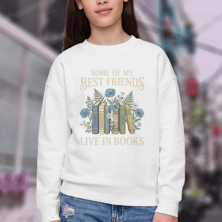 Book Lover Vintage Botanical Friends Premium Tri-Blend Youth Crewneck Sweatshirt Book Lover Vintage Botanical Friends Premium Tri-Blend Youth Crewneck Sweatshirt