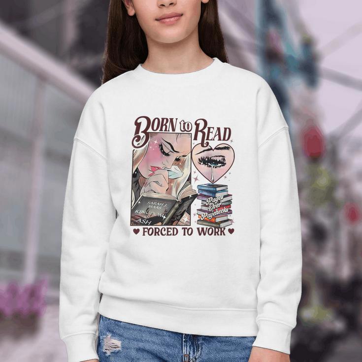 Born To Read Forced To Work Booklover -Adults Book Lovers Casual Grey Small Youth Crewneck Sweatshirt Born To Read Forced To Work Booklover -Adults Book Lovers Casual Grey Small Youth Crewneck Sweatshirt