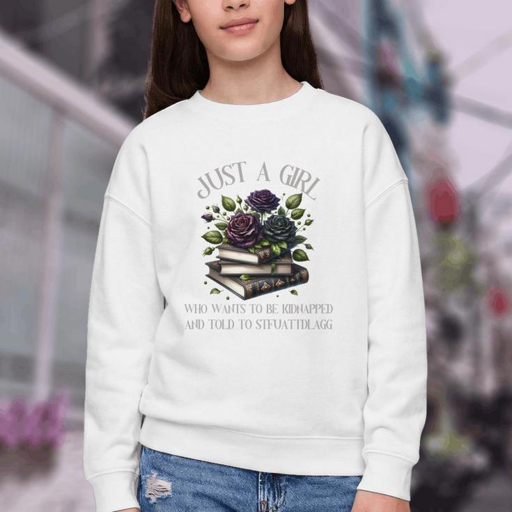 Dark Romance Women Smutt Book Lover Merch STFUATTDLAGG Good Youth Crewneck Sweatshirt