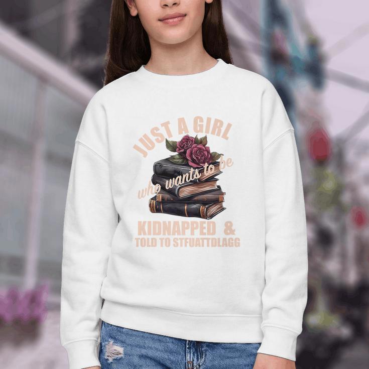 Dark Romance Women Told To STFUATTDLAGG Smutt Book Merch Premium Youth Crewneck Sweatshirt Dark Romance Women Told To STFUATTDLAGG Smutt Book Merch Premium Youth Crewneck Sweatshirt
